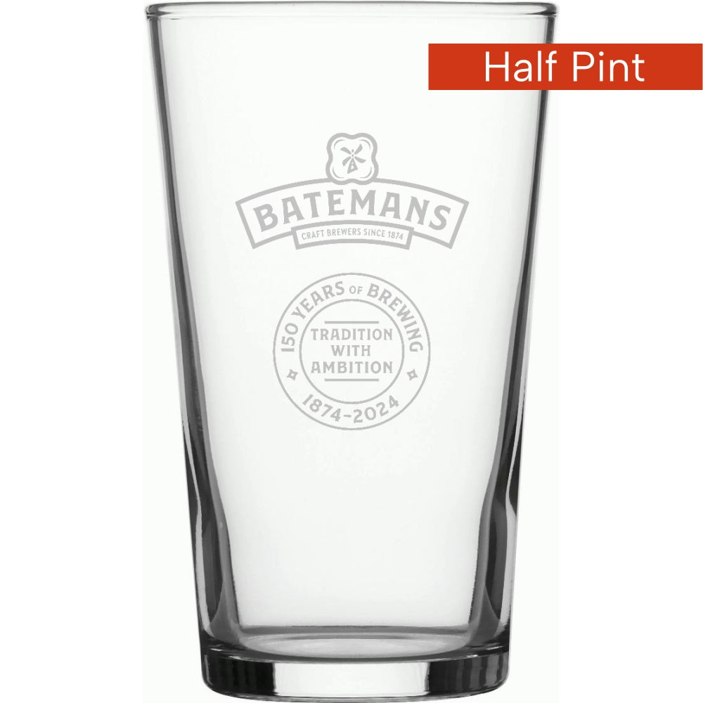 Batemans Half Pint Logo Glass
