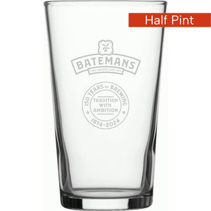 Batemans Half Pint Logo Glass