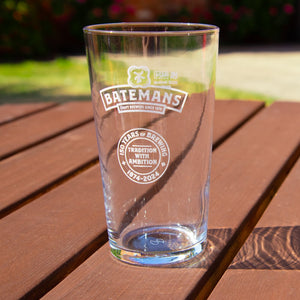 Batemans Half Pint Logo Glass